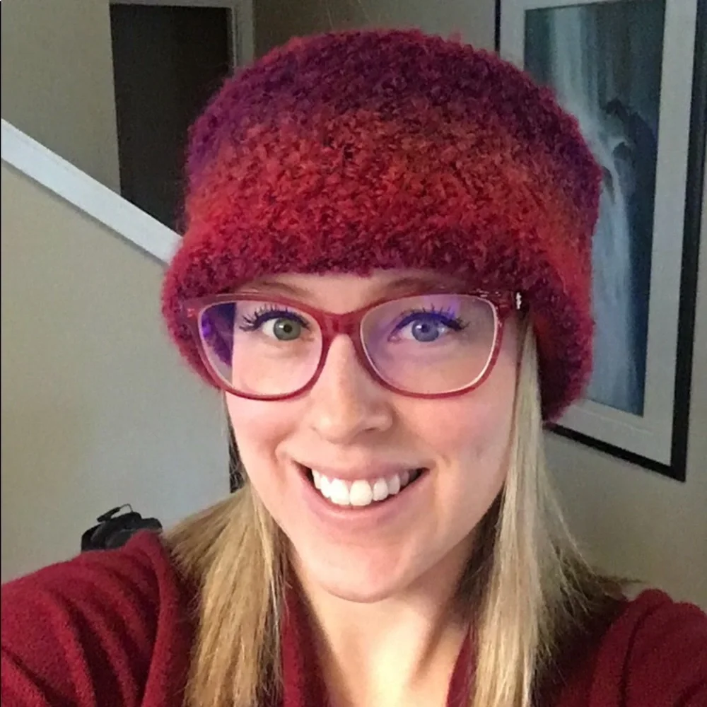 Mohair & fleece ear warmer headband 💕